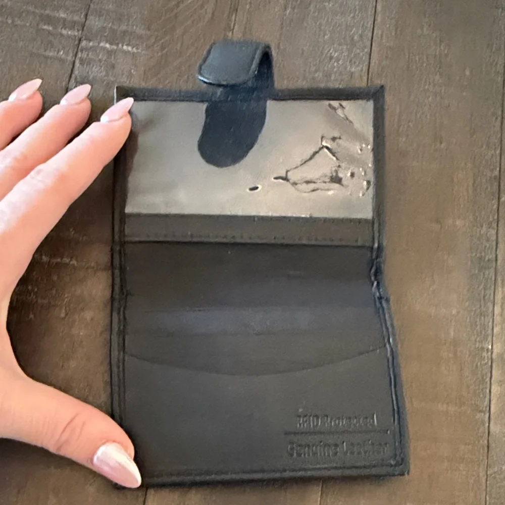 Black Leather Wallet